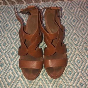 Brown Nine West Wedges